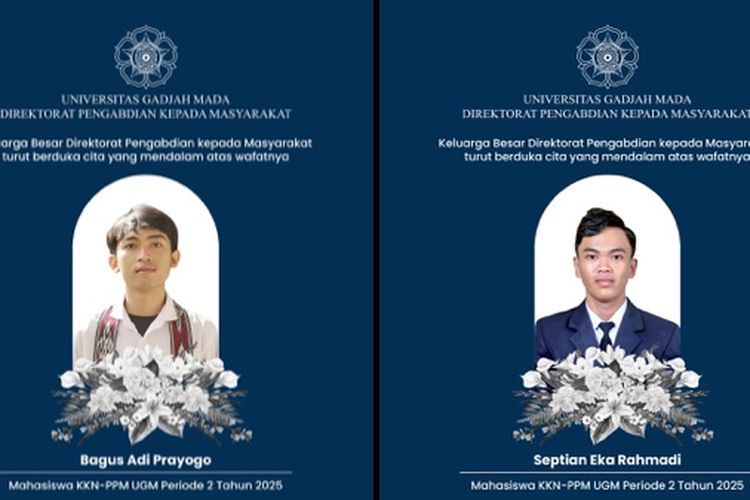 Dua mahasiswa UGM meninggal dunia korban dalam insiden kapal terbalik di perairan Debut, Kabupaten Maluku Tenggara, Selasa (1/7/2025).
