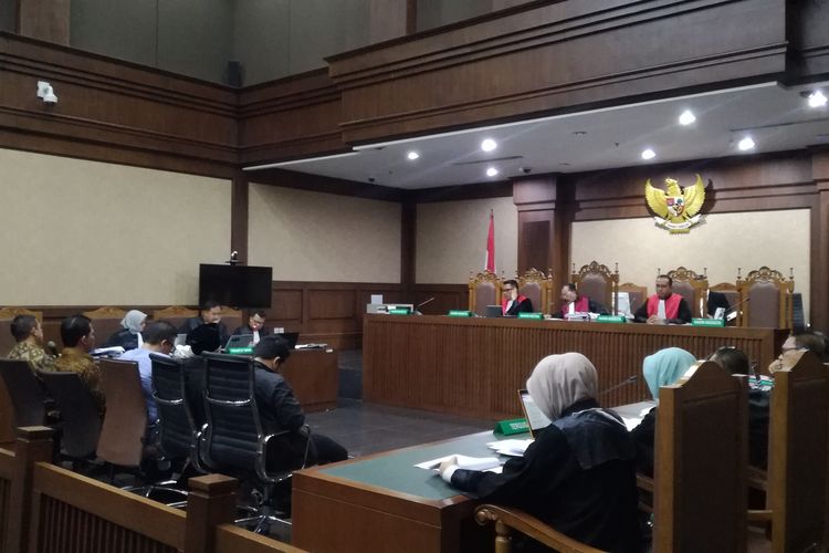 Sidang pemeriksaan saksi untuk terdakwa mantan Ketua Umum PPP Romahurmuziy di Pengadilan Tindak Pidana Korupsi Jakarta, Rabu (4/12/2019)