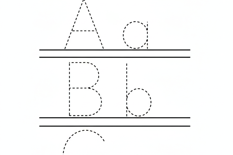 Worksheet TK Menulis Huruf Besar dan Kecil