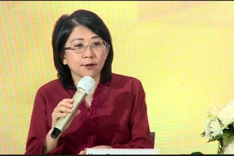 Direktur Keuangan Bank BTPN Hanna Tantani saat public expose virtual, Kamis (29/9/2022).