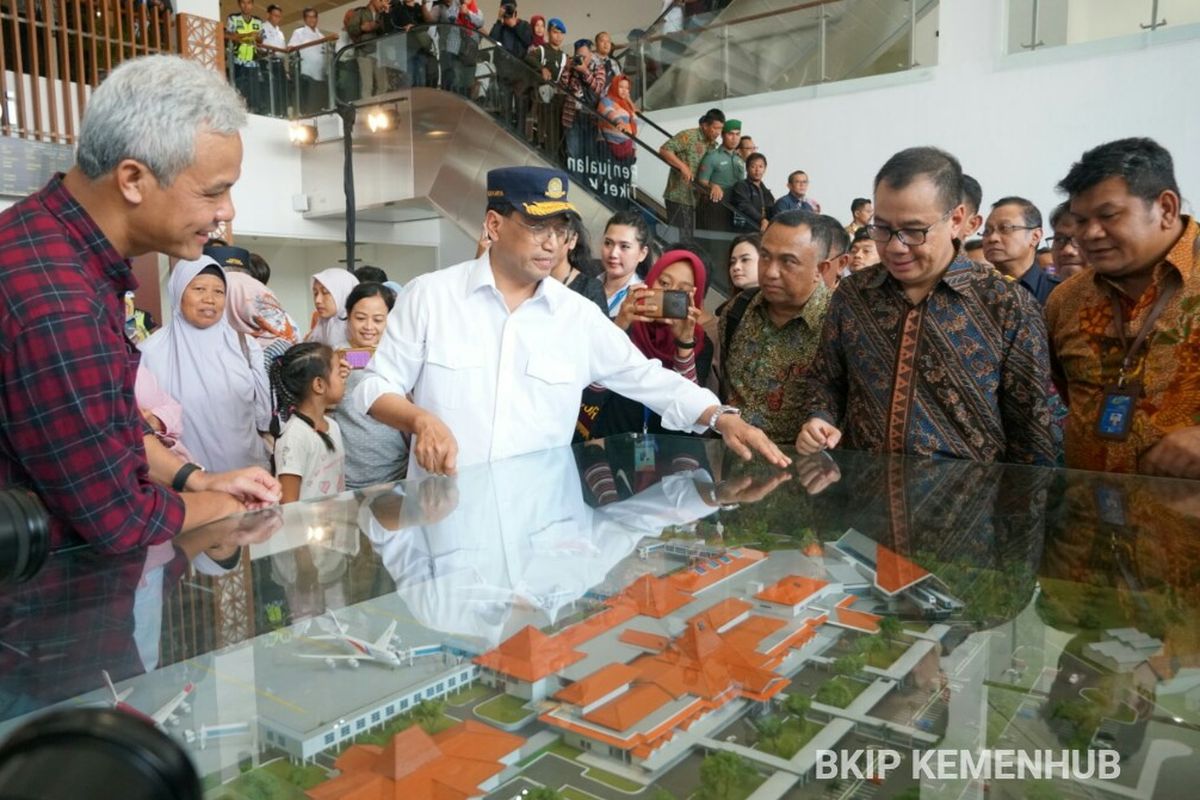 Soft Launching Pengoperasian KA BIAS, di Bandara Internasional Adi Soemarmo, Boyolali, Minggu (29/12/2019).