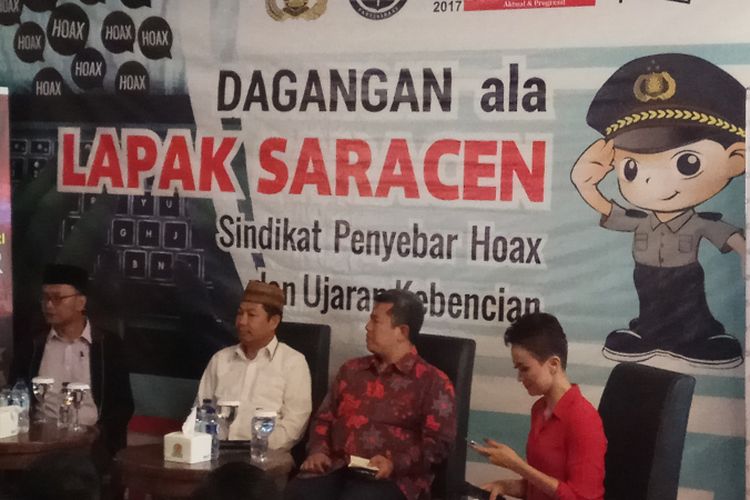 Diskusi Dagangan Ala Lapak Saracen, di Jakarta, Rabu (20/9/2017). 