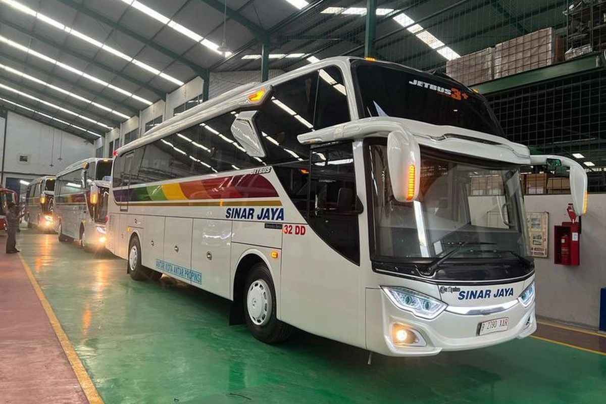 Bus AKAP baru PO Sinar Jaya