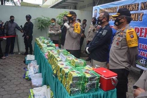 Seorang Polisi di Medan Dibacok Saat Pengungkapan 100 Kilogram Sabu