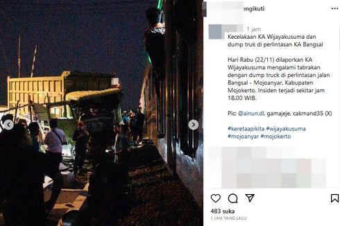 Tabrakan KA Wijaya Kusuma Vs “Dump Truck” di Mojokerto, Ini Penjelasan KAI