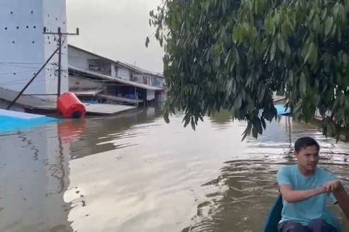 Desa Asam Jelai Ketapang Terendam Banjir 4 Meter Belum Dapat Bantuan, Tim Terkendala Arus Deras