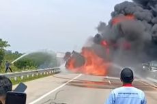 Truk Muat Bahan Kimia Terbakar di Tol Semarang-Batang, Arus Lalu Lintas Macet