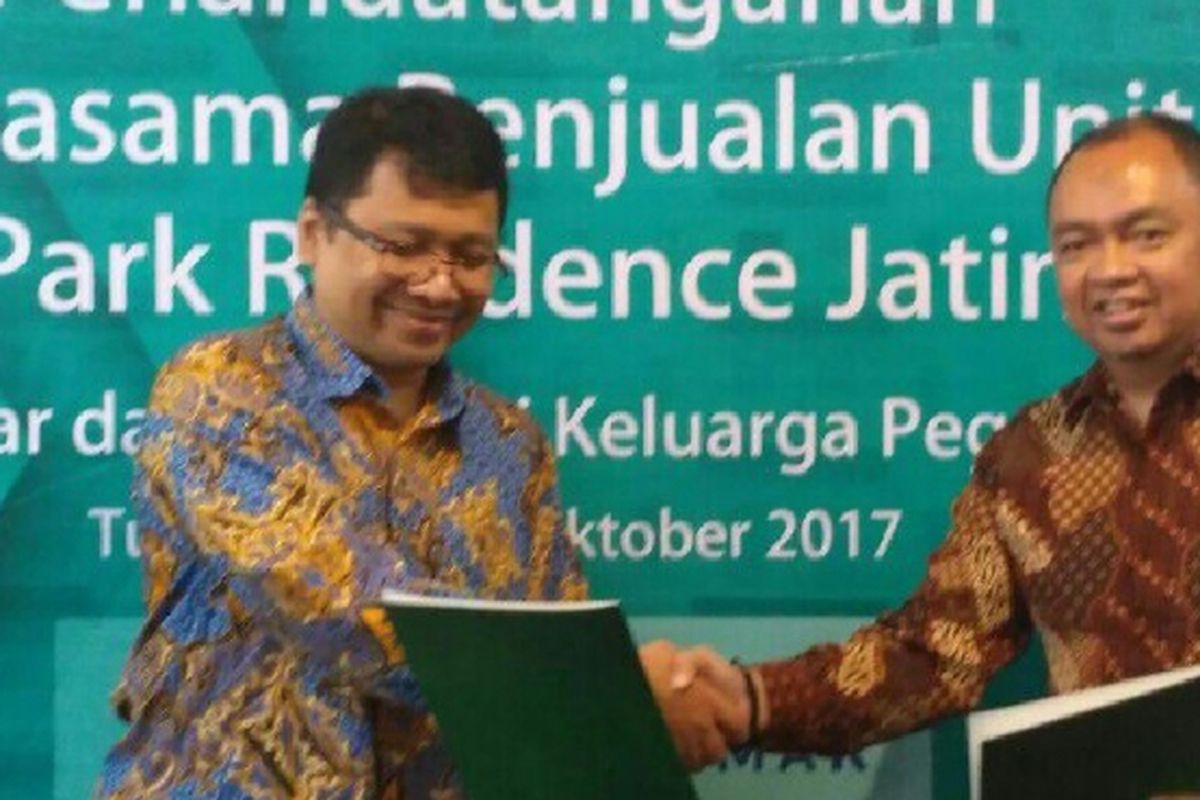 PT Kalmar Jaya, pengembang Easton Park Residence, Jatinangor, Sumedang, menggandeng Koperasi Keluarga Pegawai (KKP) ITB untuk merangkul segmen mahasiswa di kawasan tersebut.