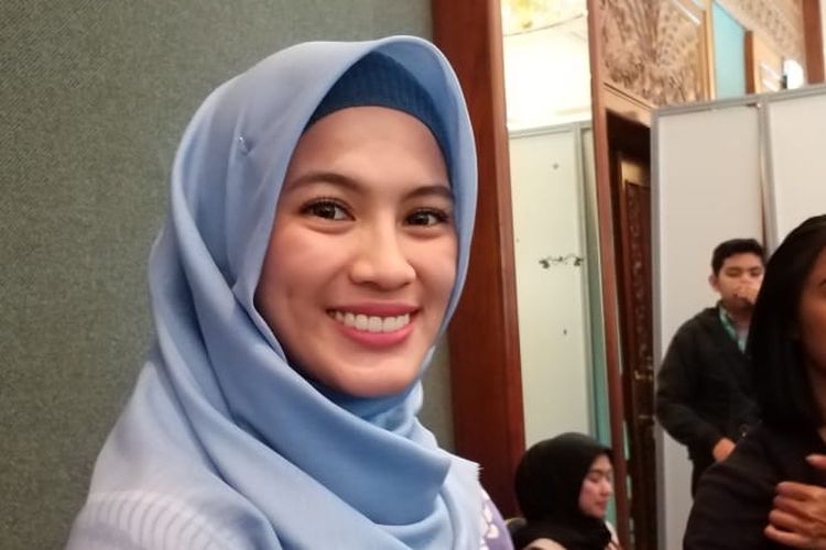 Alyssa Soebandono di JCC, Senayan, Jakarta Selatan, Rabu (13/11/2019).