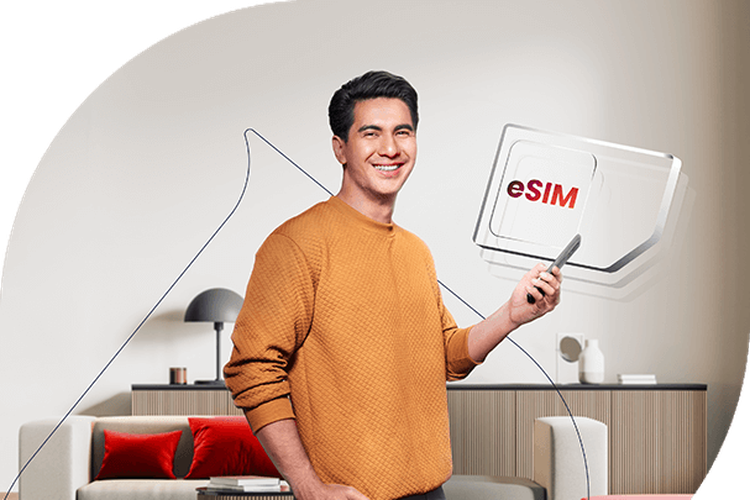 Ilustrasi produk eSIM Telkomsel.