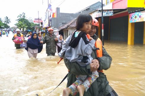 Kecamatan Labuan di Pandeglang Banjir Lagi, Warga Kembali Dievakuasi 