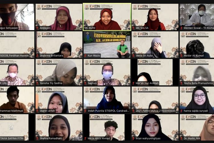Acara webinar DACON 2021 The Global Impact of Covid-19 Pandemic: Action and Future Recommendations, di Jakarta, Kamis (23/9/2021).