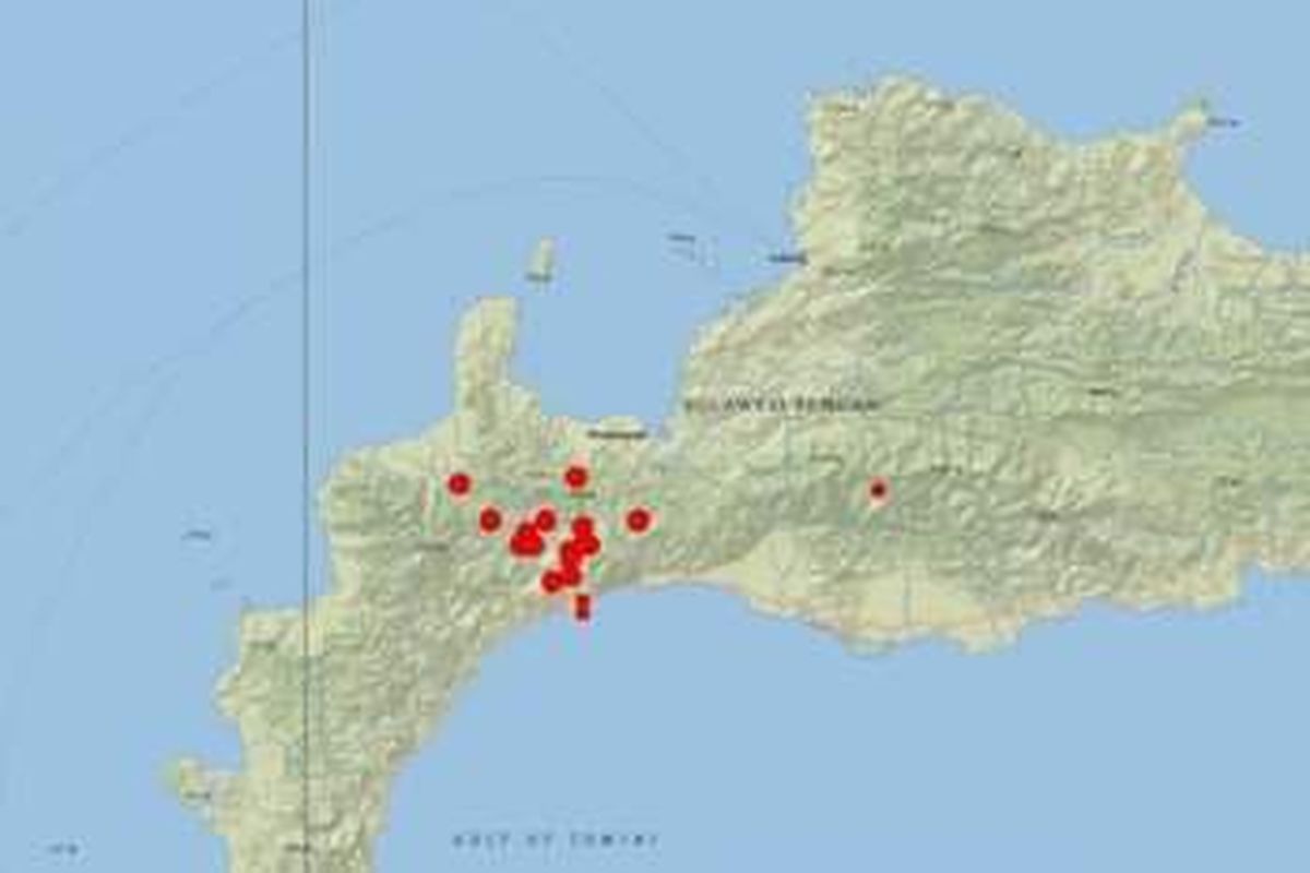 Sejak 27 November hingga 5 Desember 2020, Palasa, Parigi Moutong, Sulawesi Tengah sudah diguncang 29 kali gempa. Ini yang terjadi.