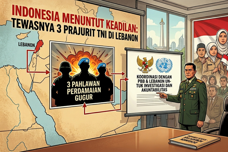 Pemerintah Berupaya Cari Keadilan Kasus Tewasnya 3 Prajurit TNI di Lebanon