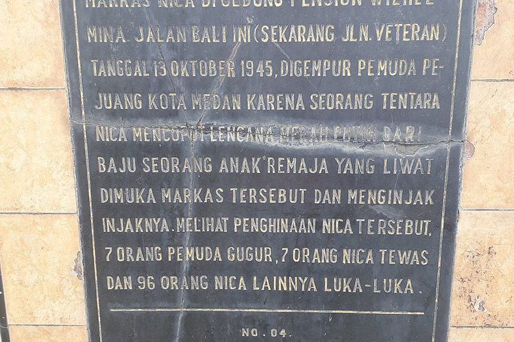 Prasasti Bukti Pertempuran Medan Area