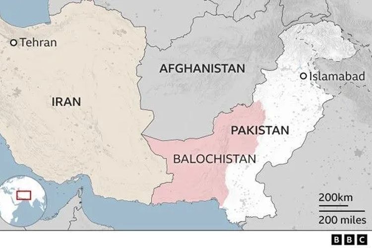 Lokasi Balochistan.