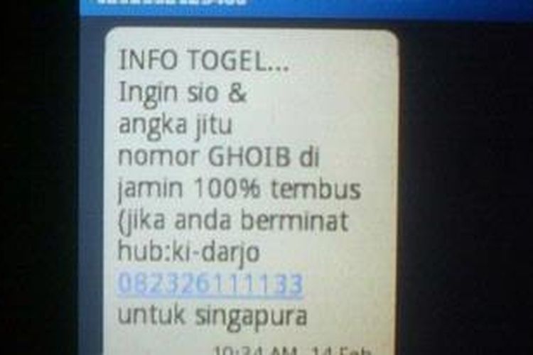 Togel Balikpapan
, Duh Sms Togel Resahkan Warga Ttu