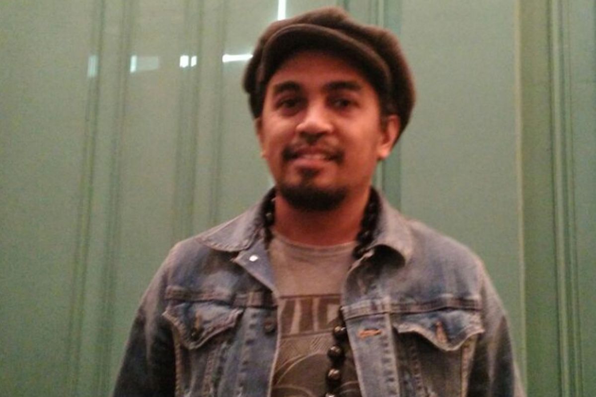 Glenn Fredly menghadiri acara Musik Bagus di kawasan SCBD, Jakarta Selatan, Kamis (17/3/2017).