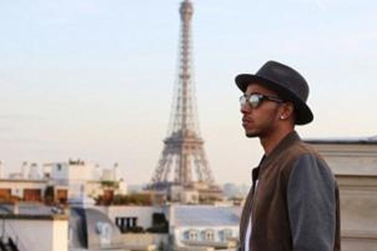 Lewis Hamilton di Paris