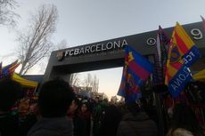 Puluhan Ribu Penonton Mulai Padati Camp Nou