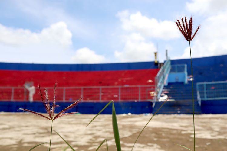 Kondisi Stadion Kanjuruhan pasca tragedi yang terjadi pada 1 Oktober 2022 lalu.