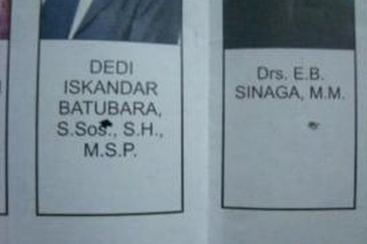 Beginilah bentuk salah satu dari 700 lembar surat suara untuk DPD yang rusak di Kabupaten Nias, Sumatera Utara.