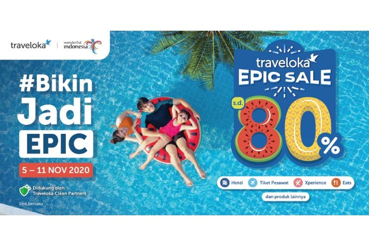 Promo Traveloka Epic Sale berlangsung selama 5-11 November 2020 