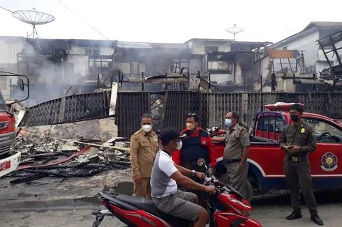 12 Ruko di Sintang Kalbar Terbakar, Satu Orang Terjebak dan Tewas