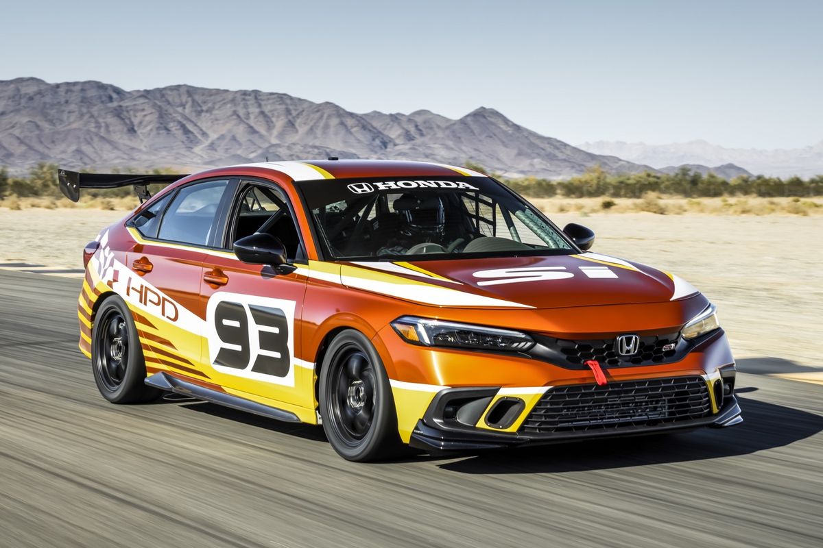 Honda Civic Si Race Car Prototype hasil garapan HDP yang dipersiapkan untuk bersaing di seri balap SRO TC Americas.