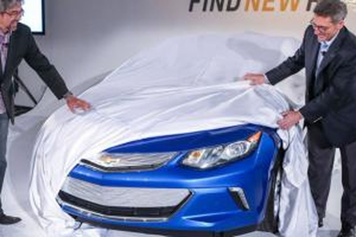 Tampang depan Chevrolet Volt generasi kedua mulai ditunjukkan.