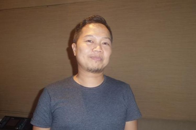 Sandhy Sondoro diabadikan usai KFC Gathering di Djakarta Theatre, Jakarta Pusar, Jumat (16/12/2016).