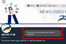 Akun Twitter Resmi Metro TV Tak Bisa Diakses, Mengapa?