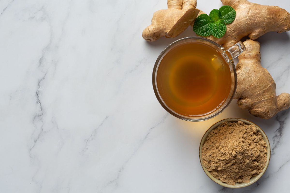 Ilustrasi teh jahe, obat herbal untuk asam lambung naik