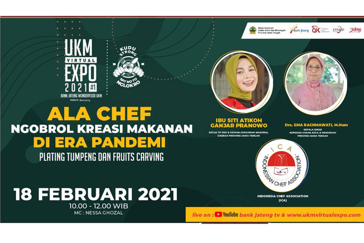Terdapat talk show inspiratif di UKM Virtual Expo 2021. 