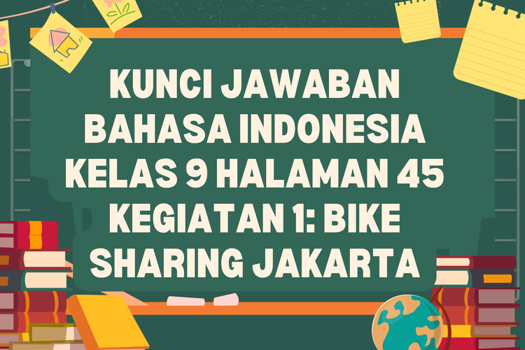 Kunci Jawaban Bahasa Indonesia Kelas 9 Halaman 45 Kegiatan 1: Bike Sharing Jakarta