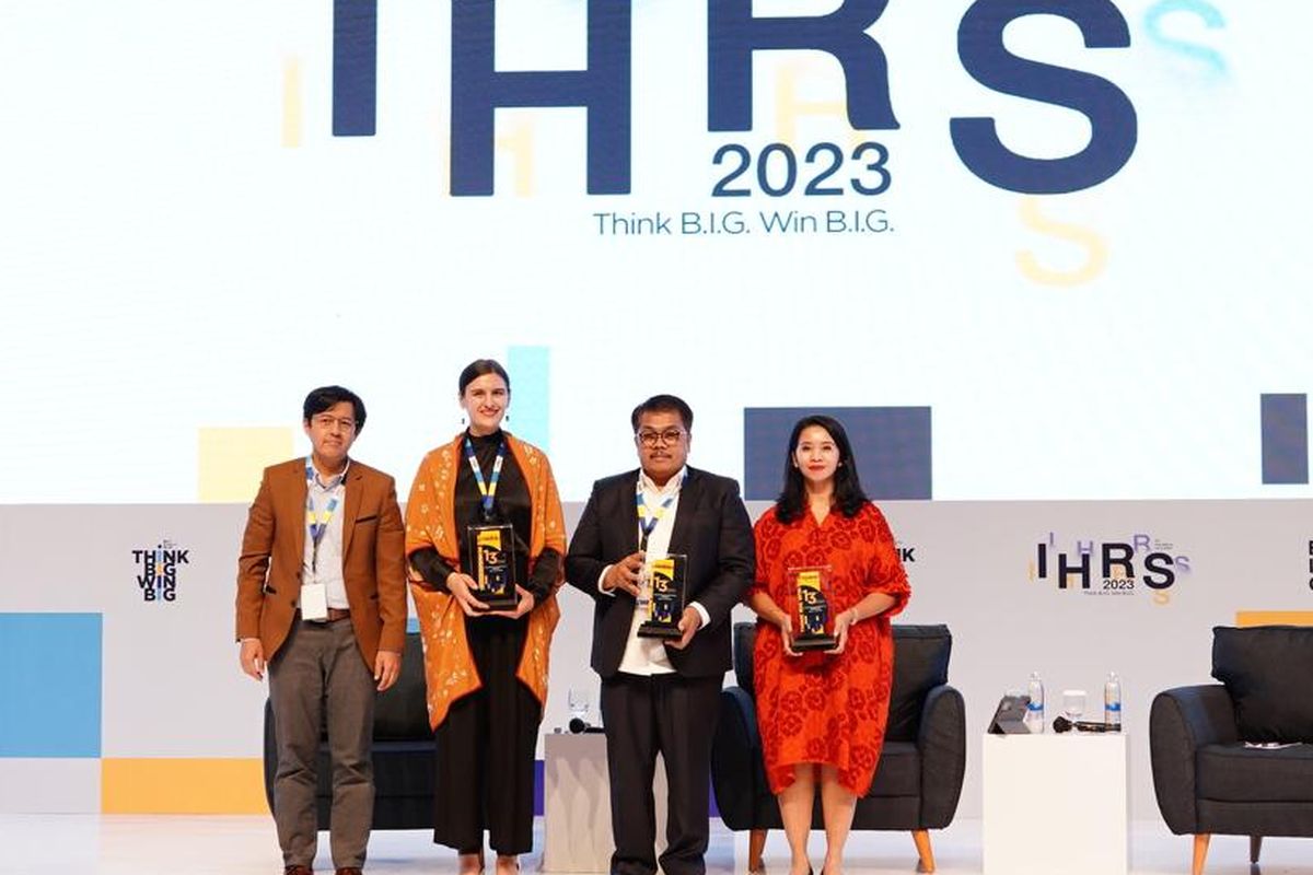 Acara Indonesia Human Resources Summit (IHRS) ke-13 yang digelar di Bali Nusa Dua Convention Center, Bali, pada 19-20 Juni 2023.