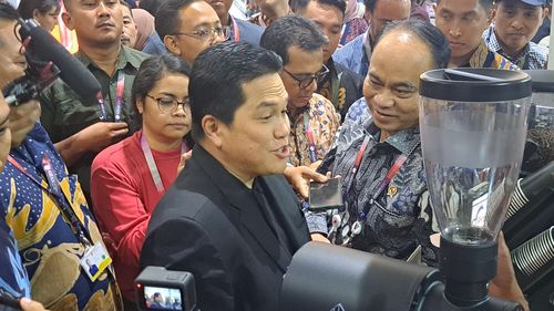 Setelah Prabowo, Giliran Erick Thohir Datangi Media Center KTT ASEAN