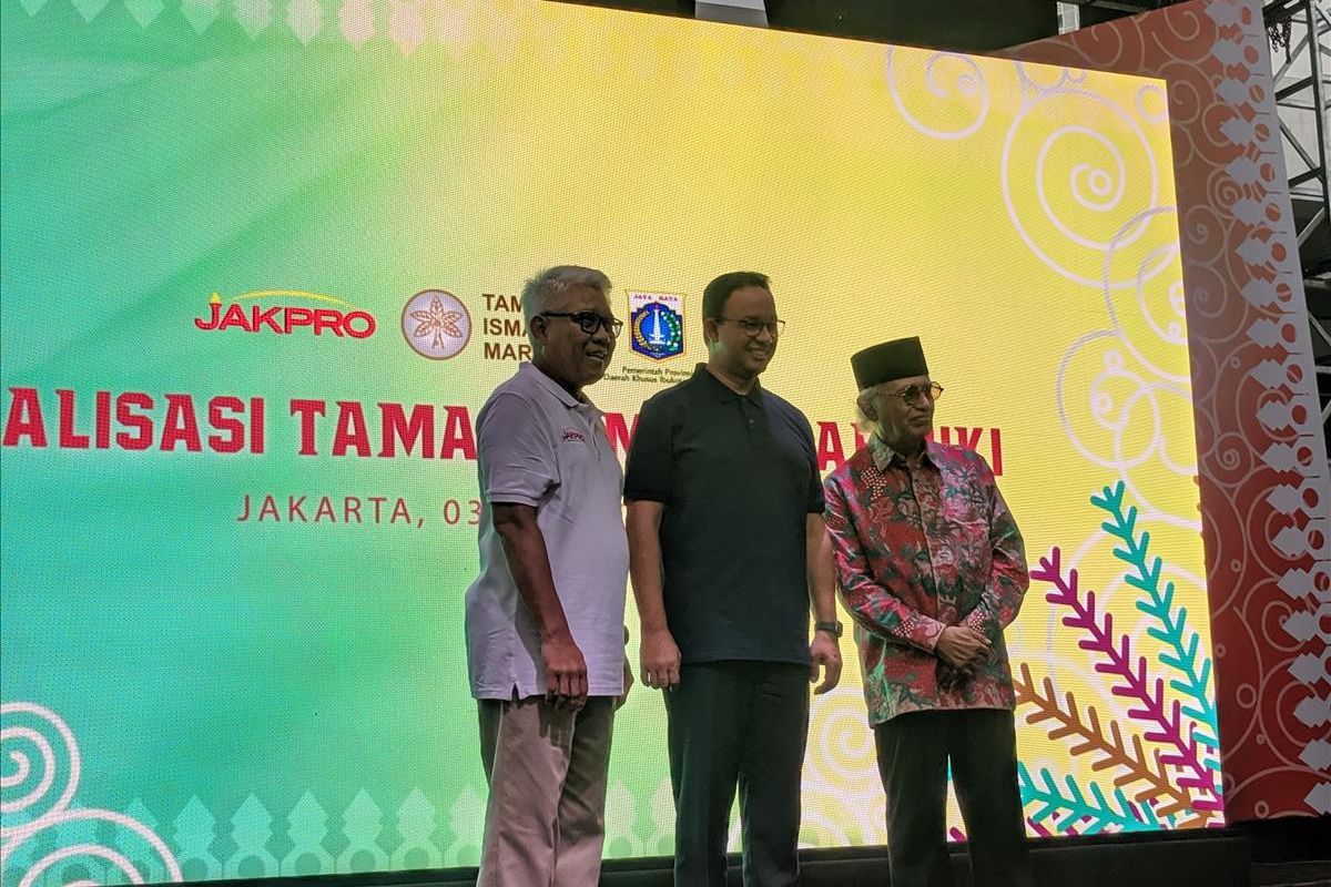 groundbreaking revitalisasi Taman Ismail Marzuki pada Rabu (3/7/2019)