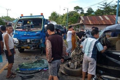 Sopir Truk BBM yang Bertabrakan dengan Mobil Rombongan Dosen UHO Kendari Diamankan