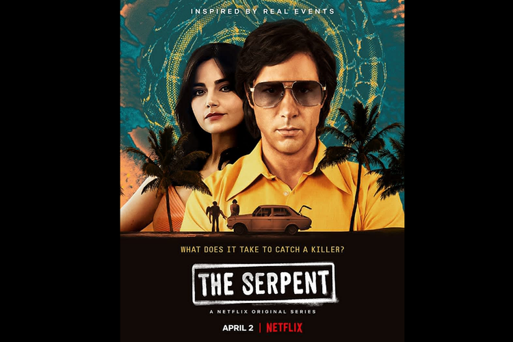 Tahar Rahim dan Jenna Coleman dalam serial drama kriminal The Serpent (2021).
