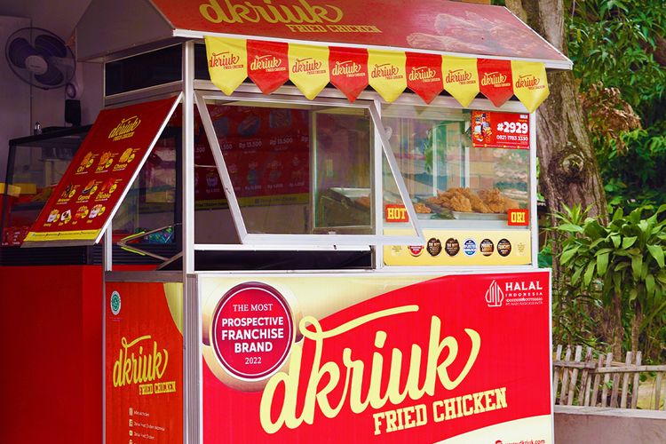 Toko Dkriuk Fried Chicken saat ini sudah memiliki lebih dari 3.000 outlet di Indonesia. 