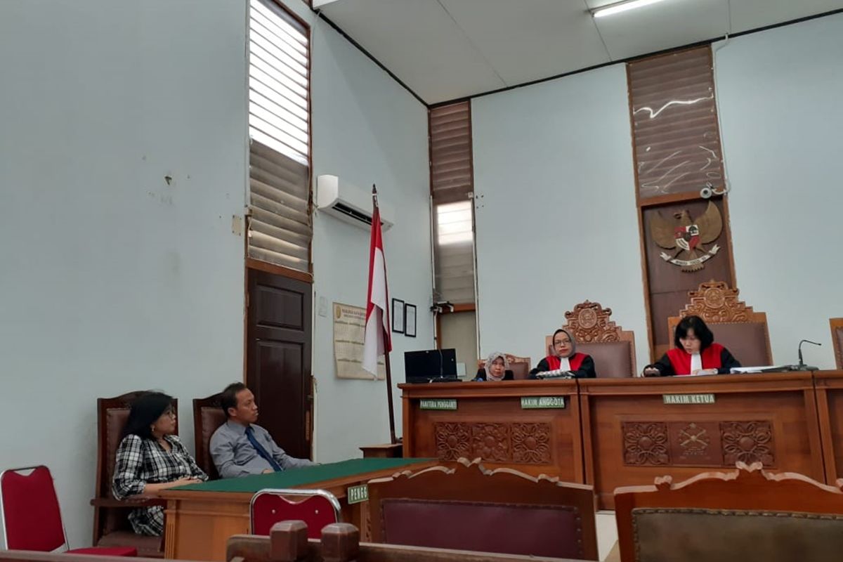 Sidang mediasi anatra  Yustina Supatmi dan SMA Kolese Gonzaga di Pengadilan Negeri Jakarta Selatan, Kamis (21/11/2019)