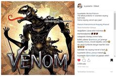 Komikus Indonesia Bikin Desain Wayang Venom...