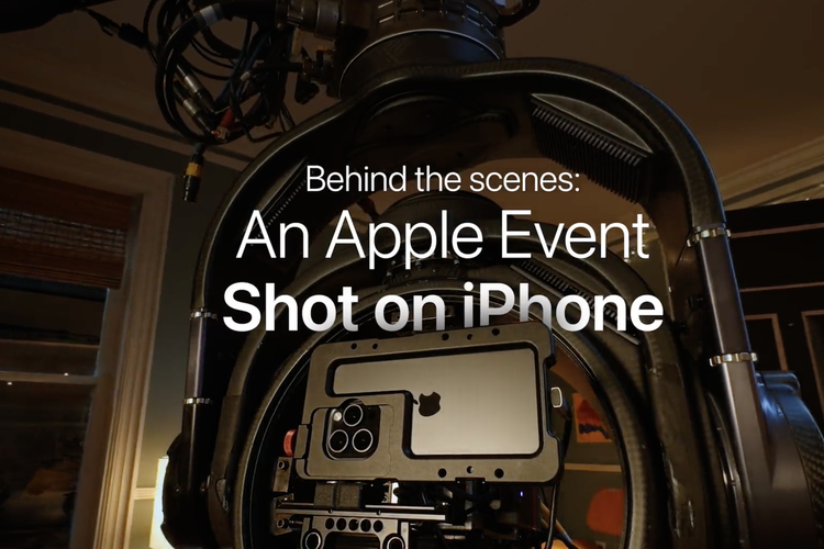 Proses produksi acara Apple Event yang menggunakan iPhone 15 Pro Max