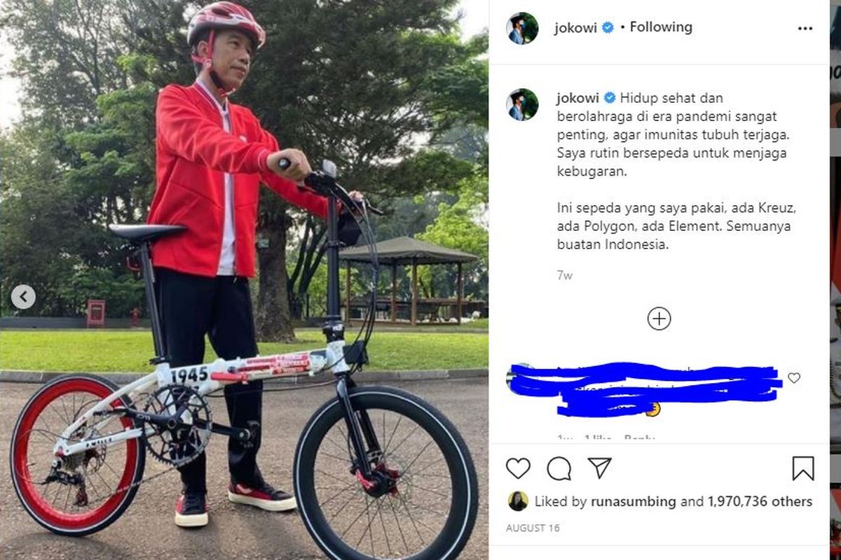 Presiden Jokowi dengan sepatu Ventela Sang Sekerta Lohita