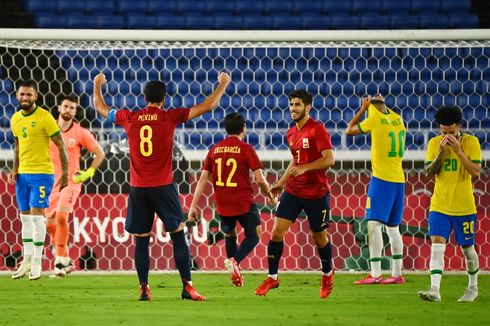 HT Brasil Vs Spanyol - Penalti Richarlison ke Angkasa, Tim Samba Tetap Unggul