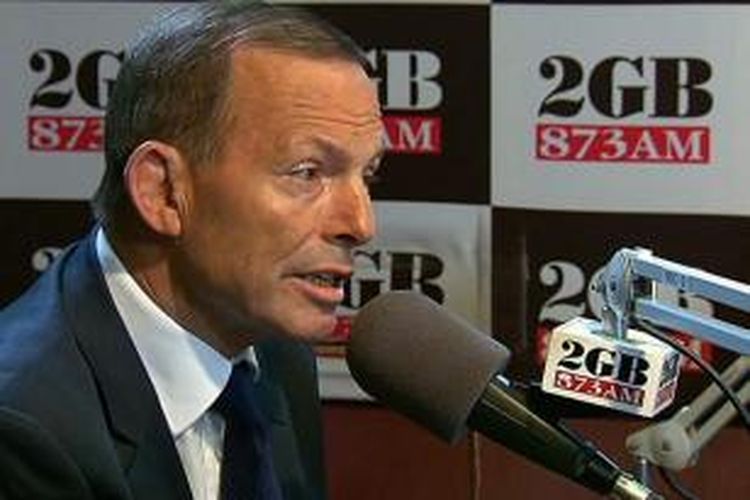 Tony Abbott saat wawancara radio di Sydney, Selasa (29/9/2015).