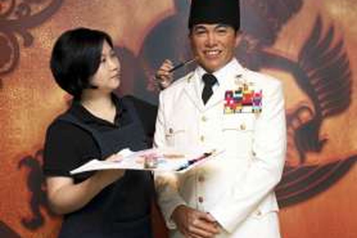 Patung lilin Soekarno di Madame Tussauds Hongkong