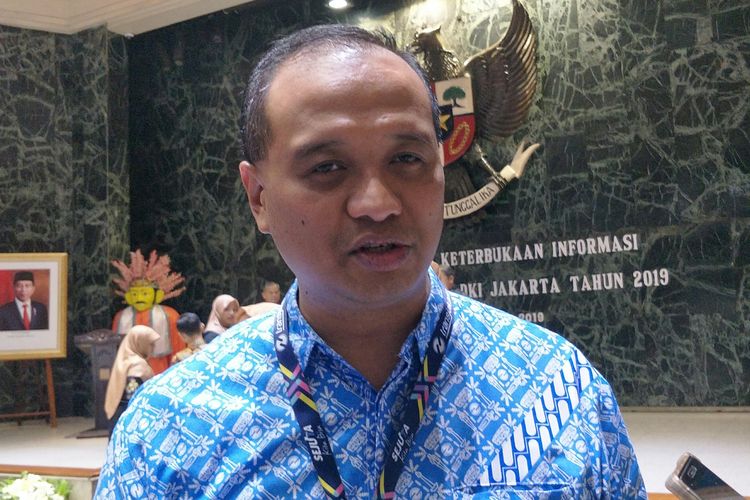 Direktur Utama PT Transjakarta Agung Wicaksono di Balai Kota DKI Jakarta, Jalan Medan Merdeka Selatan, Kamis (14/11/2019).