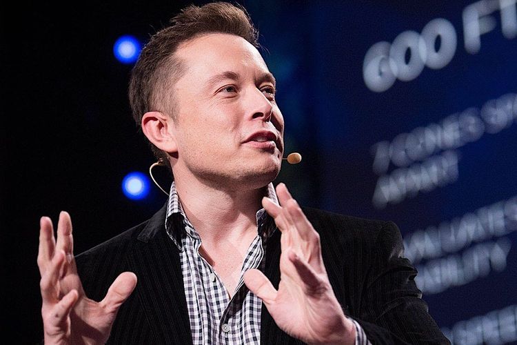 ilustrasi CEO Tesla, SpaceX, dan X, Elon Musk.